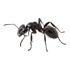 Ant isolated on transparent background