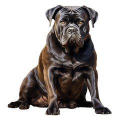 Obraz premium clipart cane corso sitting сreated with Generative Ai