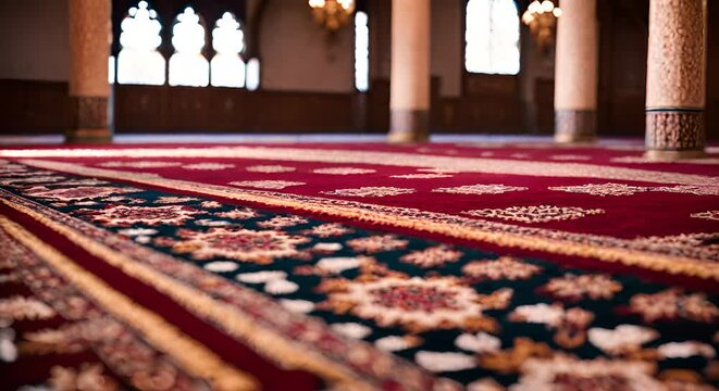 Carpet in a mosque.