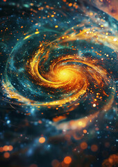 Obraz premium Stardust Symphony Glittering Galaxy Dreams