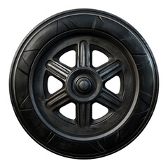 Obraz premium Caster wheel isolated on transparent background