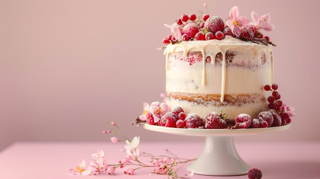vintage luxury photo of birthday/ wedding cake