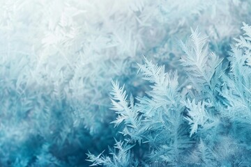 frosty cold blue background with icy texture and soft pastel color gradient - obrazy, fototapety, plakaty