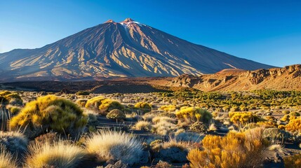 majestic volcanic landscape of teide national park in tenerife canary islands spain nature photography - obrazy, fototapety, plakaty
