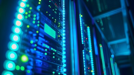 Advanced Data Storage: A Glimpse into the Secure Server Room Infrastructure