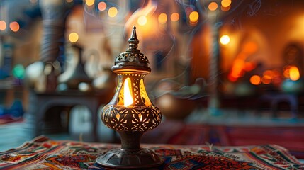 Ramadan Lantern in low light mode, Eid Al-Adha