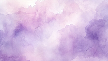 Watercolor purple background. Abstract background in purple tones watercolor texture for cards, cover, flyers, poster, banner or wallpaper. Pastel color watercolour banner.