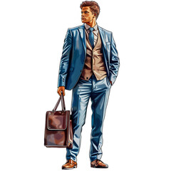 businessman with suitcase