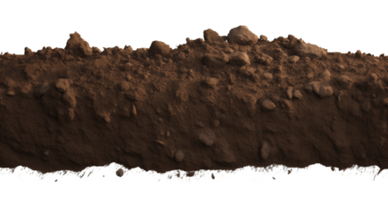 Soil Horizontal Isolated on Transparent Background
