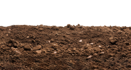 Soil Landscape Isolated on Transparent Background
