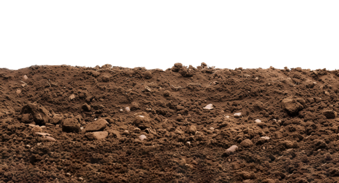 Soil Landscape Isolated on Transparent Background
 - Powered by Adobe