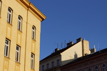 Classic apartment block in Prague, Czech Republic