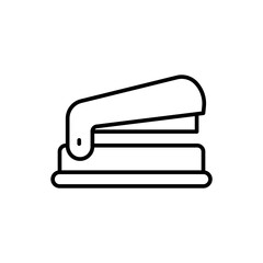 Stapler outline icons, minimalist vector illustration ,simple transparent graphic element .Isolated on white background