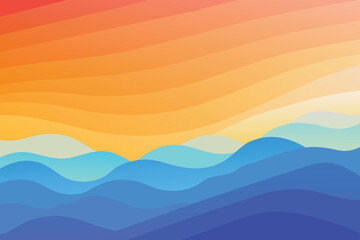 Abstract Pastel blue and orange gradient background concept for your graphic vector design