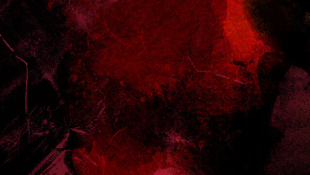 Red grunge textured stone wall background. Red fire grunge texture. Dark red background texture. Black and red rock stone background. Old wall texture cement black red background. 