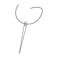 Sewing needle icon