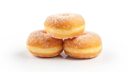 Obraz na płótnie Canvas Isolated sweet doughnuts on a white background