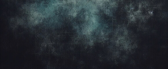 Fototapeta na wymiar Glitter mist. Paint water splash. Magic spell. Blue silver gray color gradient shiny smoke veil wave on black abstract art background with free space.