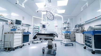 modern operating room with advanced medical equipment healthcare interior photograph
