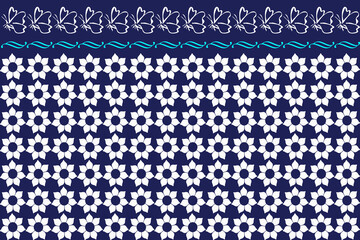 Fabric pattern in a seamless pattern. - obrazy, fototapety, plakaty
