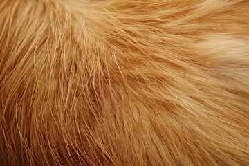 Red fur closeup with smooth texture