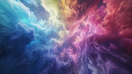 A nebula of swirling colors and textures, with hints of stars peeking through, perfect for a space exploration documentary.  