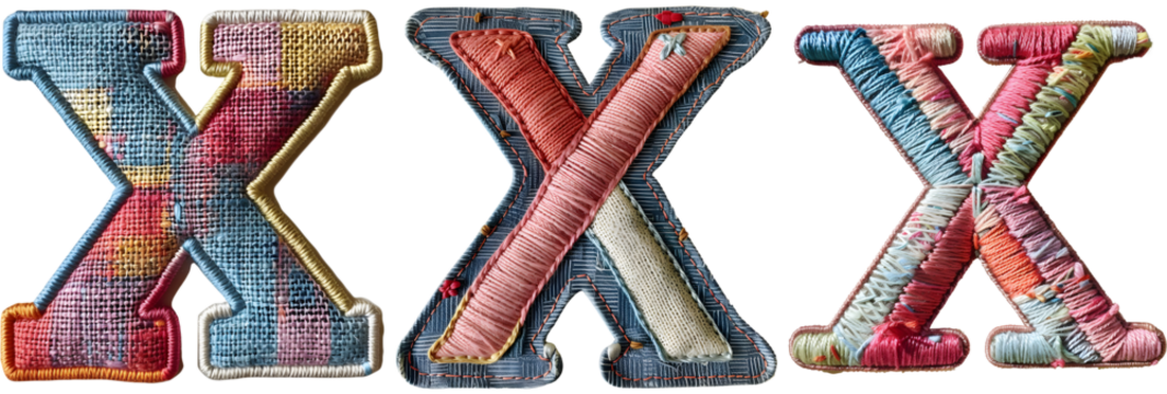 Embroidered Letter X DIY Project