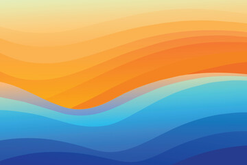 Abstract Pastel blue and orange gradient background concept for your graphic vector design