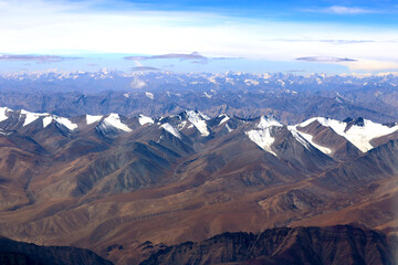 Spectacular view mountains and landscapes of Ladakh, India.