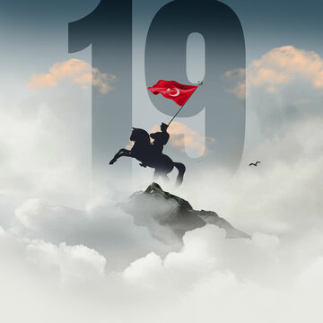 Happy May 19 is the Commemoration of Atat&uuml;rk, youth and sports day. Translate: 19 Mayıs Atat&uuml;rk'&uuml; Anma Gen&ccedil;lik ve Spor Bayramı kutlu olsun.