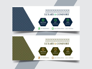 Travel facebook cover social media banner and web banner template design.