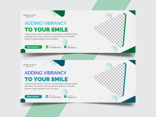 Medical Health Facebook Cover Design Template.