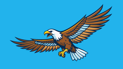 american eagle with wings