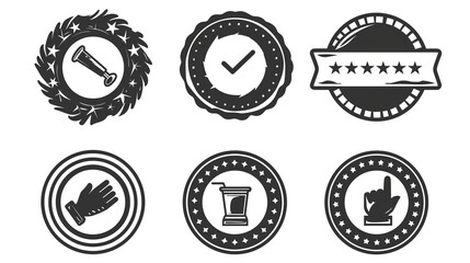 Obraz premium perfect candidate stamp. round band sign set. label 