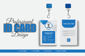 I will design id cards lanyards and identity cards