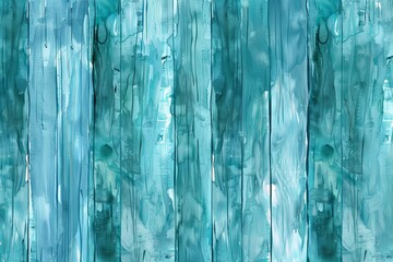 Abstract Turquoise Brushstrokes Painting
