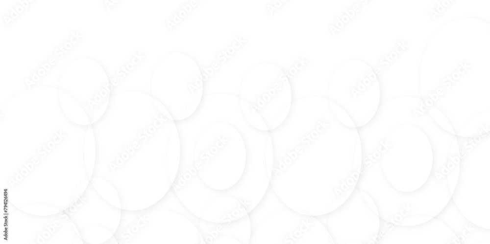Aufkleber abstract white gradient circle pattern of 3d bubbles background template. abstract white modern tran