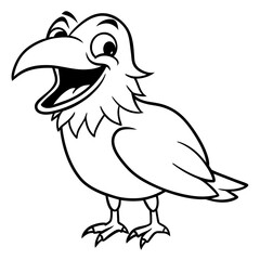 eagle cartoon coloring page