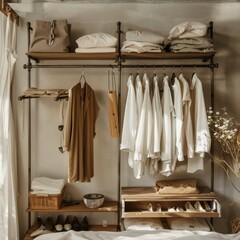 Modern design Dressing Room With Walk In Closet home interior design detail house beautiful background,home organize storage manage detail