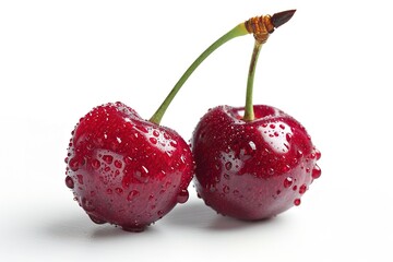 Cherry isolated on white background
