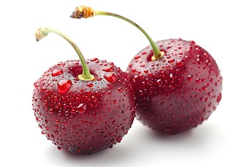 Cherry isolated on white background