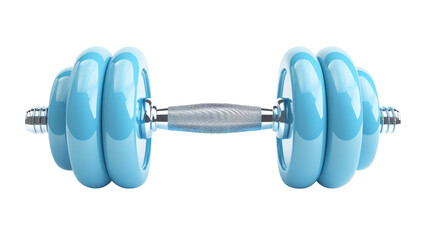 Blue dumbbell weights