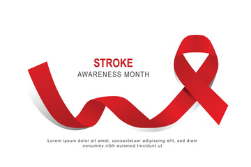 Stroke Awareness Month background.