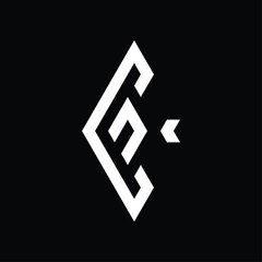 kite vector monogram design forming the letter "c" and "n".