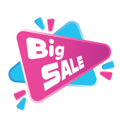 big sale tag in fill color style for your promotion campaign