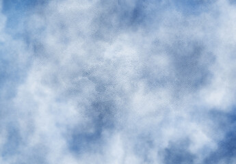 Watercolor background, art abstract surface blue white sky watercolor painting textured design on white paper background, banner, backdrop, template, poster, wallpaper 