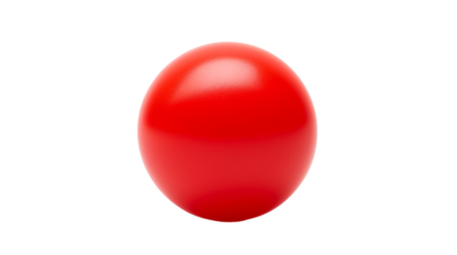 red ball isolated on white background