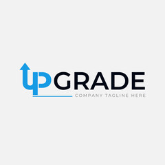 Up Grade Logo design template - arrow forward icon