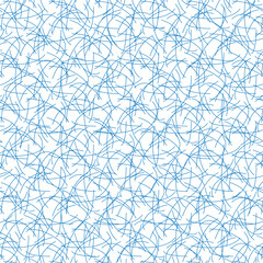 Abstract texture of blue small lines on a white background.