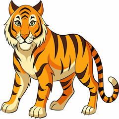 Tiger vector art. Animals vector art